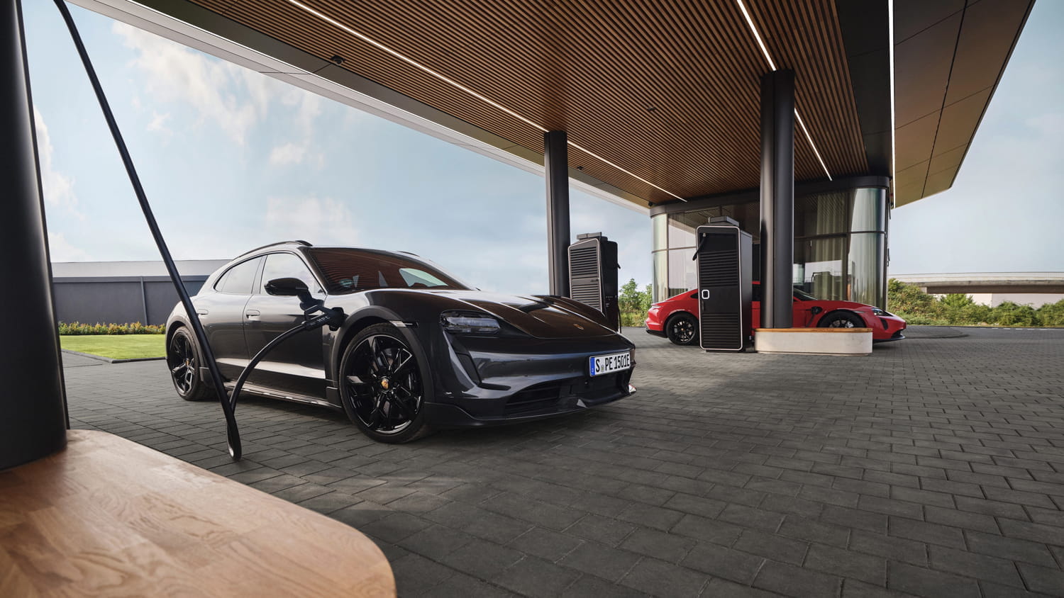 First Porsche Charging Lounge